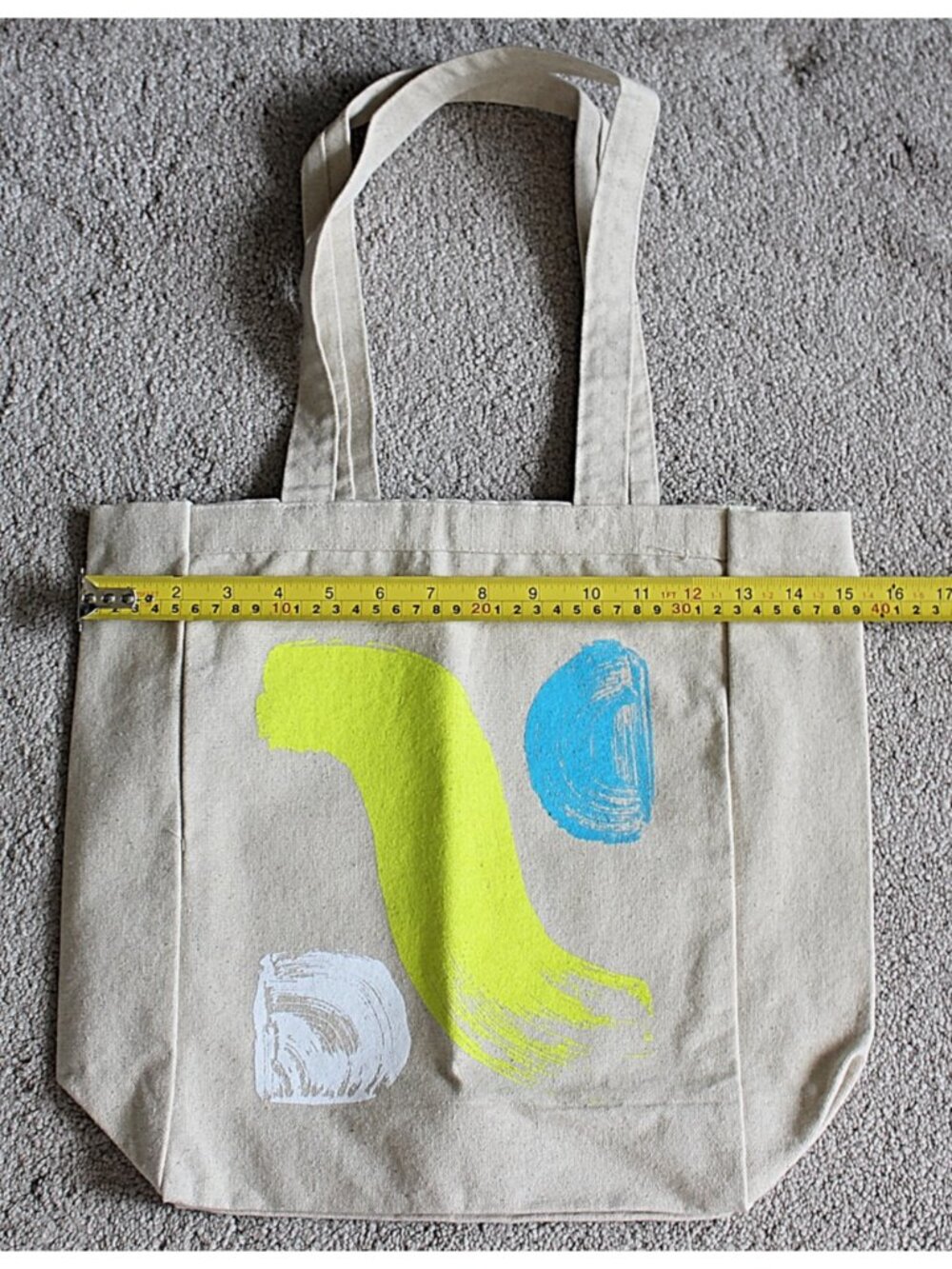 Tanya Taylor x Fashion Our Future Canvas Printed Tote Bag, "The Right To Tote" - Picture 7 of 9